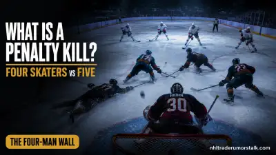 Penalty kill in hockey: four short-handed skaters against five, the box and wedge formations, and PK percentage explained
