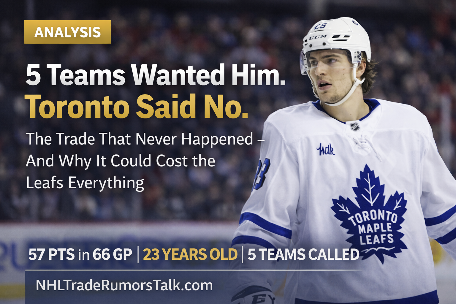 Matthew Knies skating for the Toronto Maple Leafs during the 2025-26 season